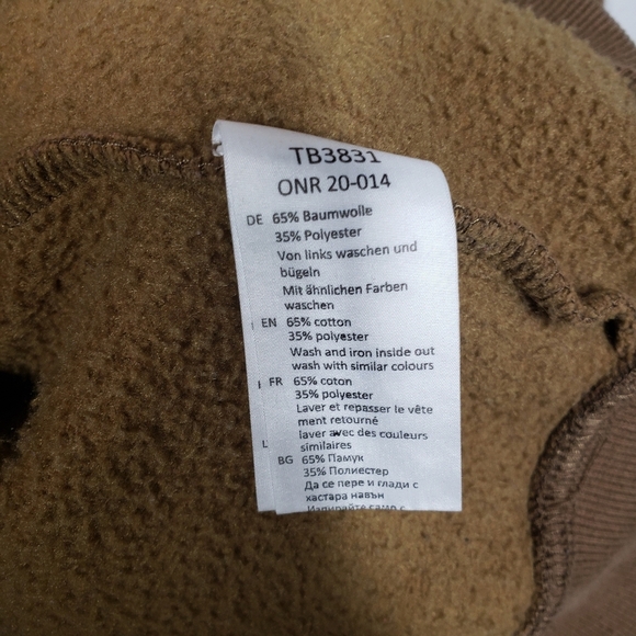 Doomsday Co. Brown Broqn Tan Colorblock Pullover Hoodie Size Small - Picture 5 of 8